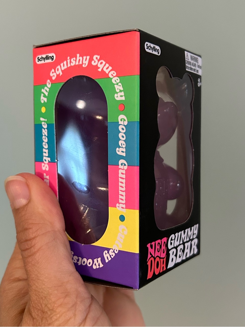 NeeDoh Gummy Bear - Stress, Fidget, Squishy- Groovy Grape Purple